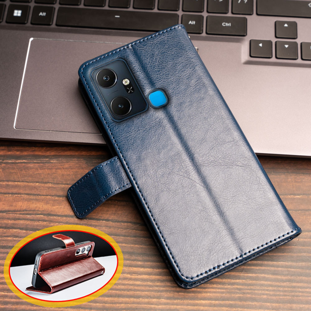 สําหรับ Infinix Smart 6 Plus X6823C X6823 Vintage Classic กระเป๋าสตางค์หนัง Flip Notebook Cover ปิดแม่เหล็ก Kickstand ช่องใส่การ์ด