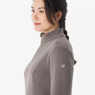 Decathlon Women’S Mountain Hiking Fleece Jacket เสื้อเดินป่าผ้าฟลีซสำหรับผู้หญิง รุ่น Mh100 - White
