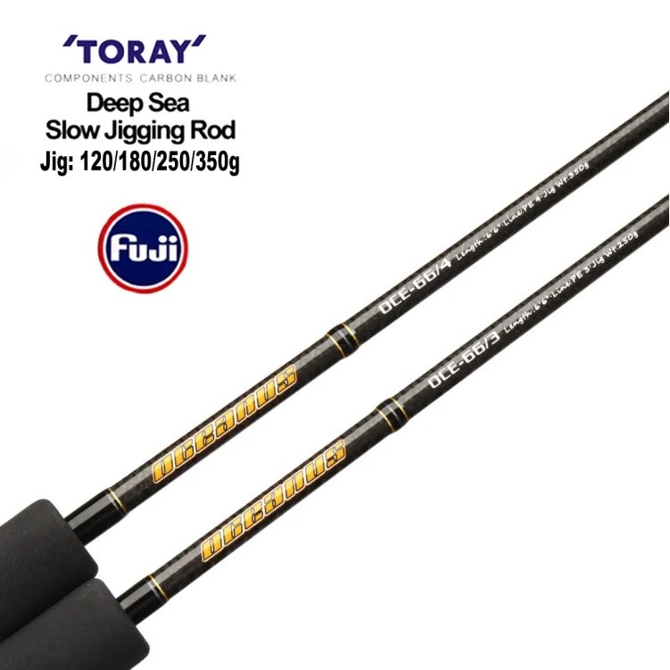 GN7J FUJI Jigging Rod 120g 180g 250g 350g Jig 1.98m 1 ส่วน Deep Sea Boating Carbon Blanks Japan Fuji