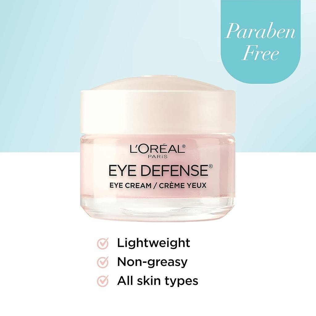 Paris LOreal Dermo-Expertise Eye Protection Eye Cream มีคาเฟอีนกรดไฮยาลูโรนิก 0.5oz JQ7K I9BT