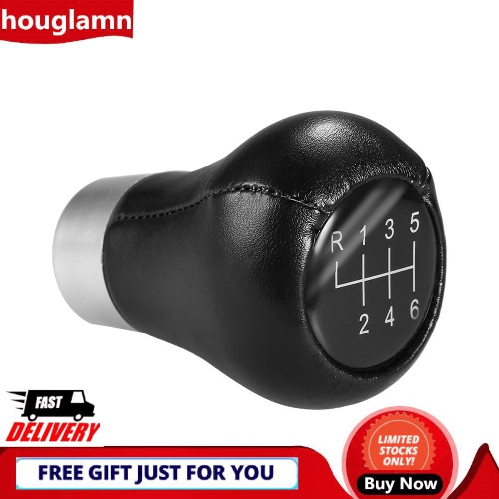 Houglamn 5/6 ความเร็วเกียร์รถเกียร์ Shift Knob Fit สำหรับ BMW 3 5 6 Series E34 E39 E36 E30 E38 E46 e