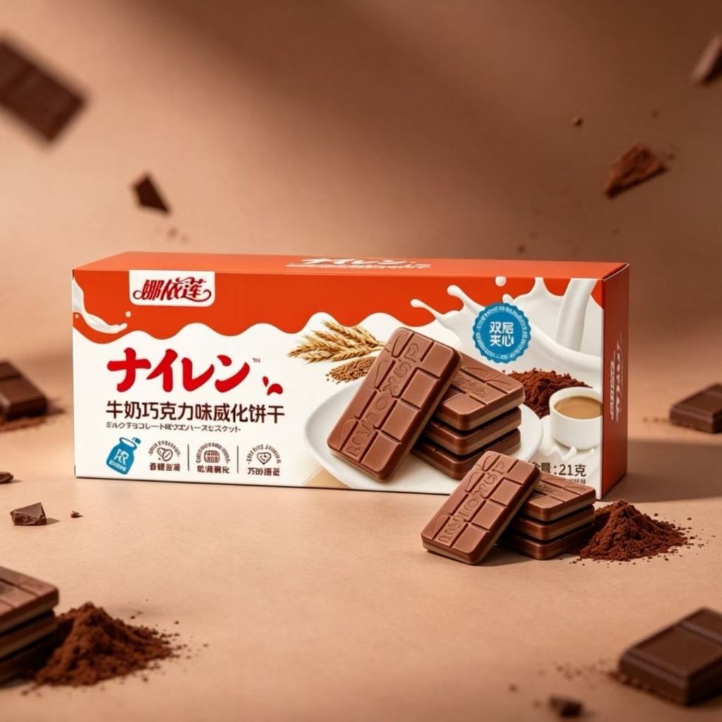 Na Yilien Milk Chocolate Sandwich Coca Chocolate Wafer Biscuits Casual Children Chocolate Sandwich B