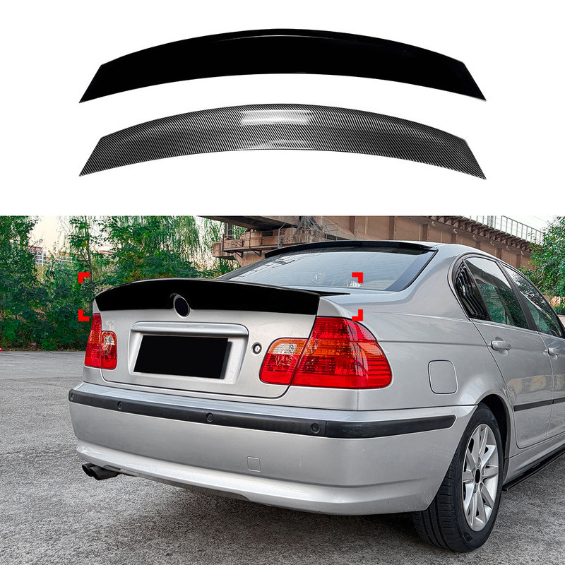 เหมาะสำหรับการปรับแต่งสปอยเลอร์หลังของ BMW 3 Series E46 สี่ประตู รุ่น M3 CSL ปี 1998-2004