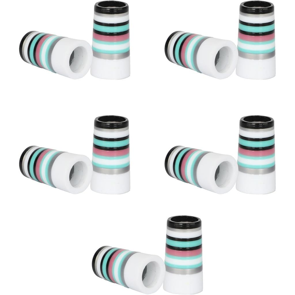 10 ชิ้น Golfing Iron Ferrules สีสัน Golfing Iron Ferrules Fit 0.35 นิ้ว 0.37 นิ้วเพลาเหล็กอุปกรณ์กอล