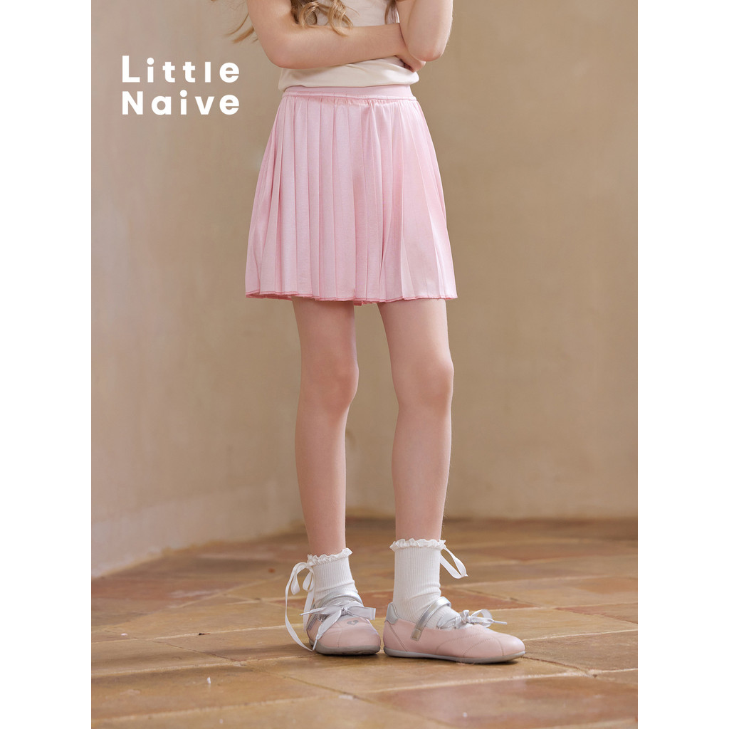 Little Naive 女童 อเนกประสงค์ พื้นผิว 百身裙裤夏季百身时尚内裤短裙儿童运动裙
