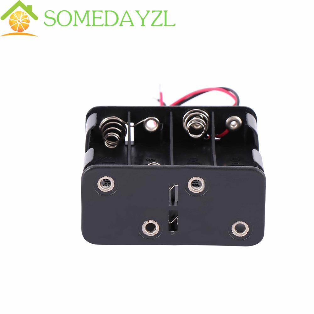 SOMEDAYZL Battery Case Standard with Wire Lead 12 Volt 12V Double Layer Plastic Storage Box Battery 