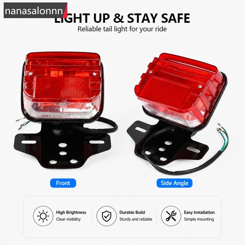 NNL LED รถจักรยานยนต์เบรคไฟท้ายสําหรับ Honda CG125 ZJ125 CG ATV ด้านหลังโคมไฟอะไหล่