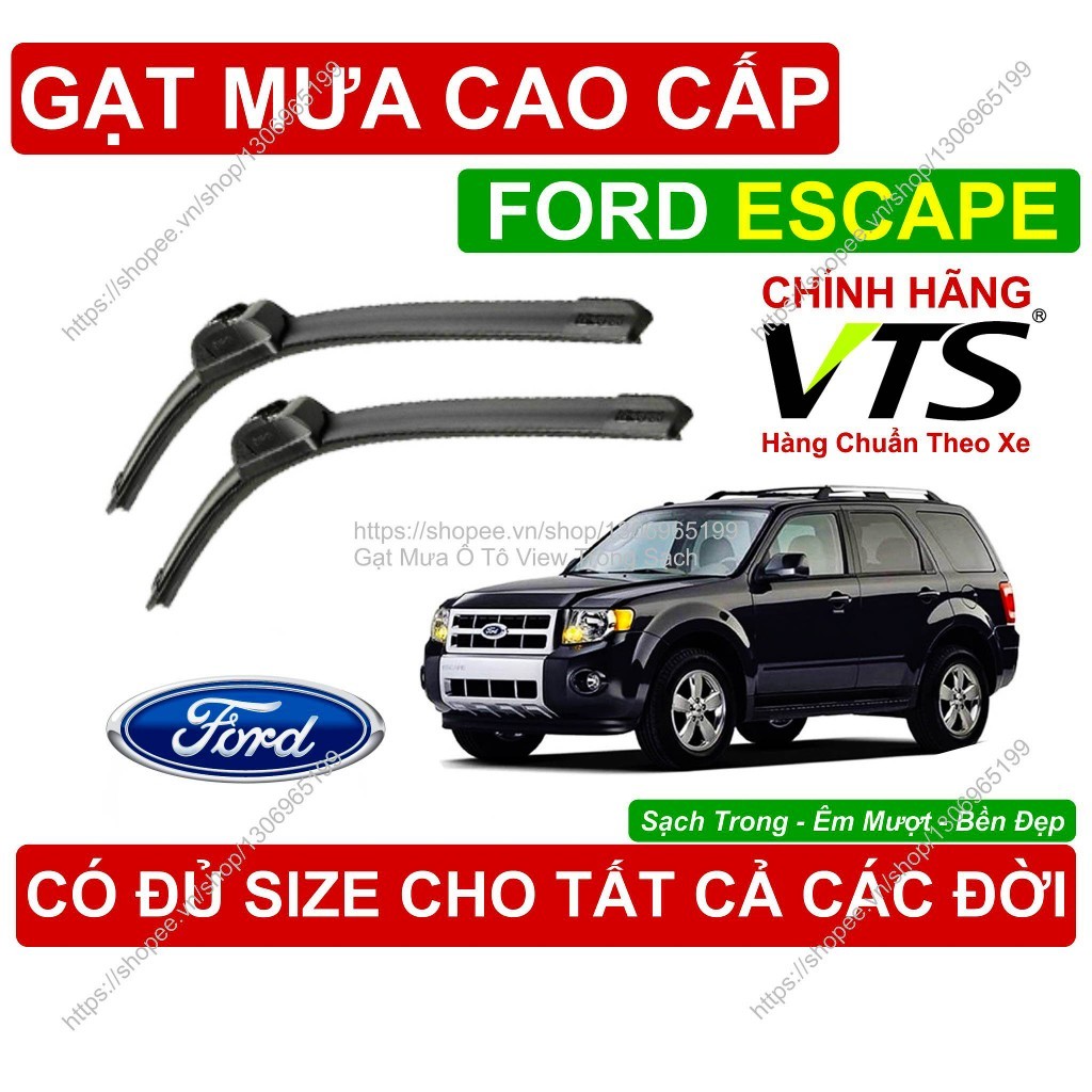 VTS ที่ปัดน้ําฝนสําหรับ Ford Escape, ที่ปัดน้ําฝน Ford Escape คู่, ทุกขนาดสําหรับรุ่น Ford Escape