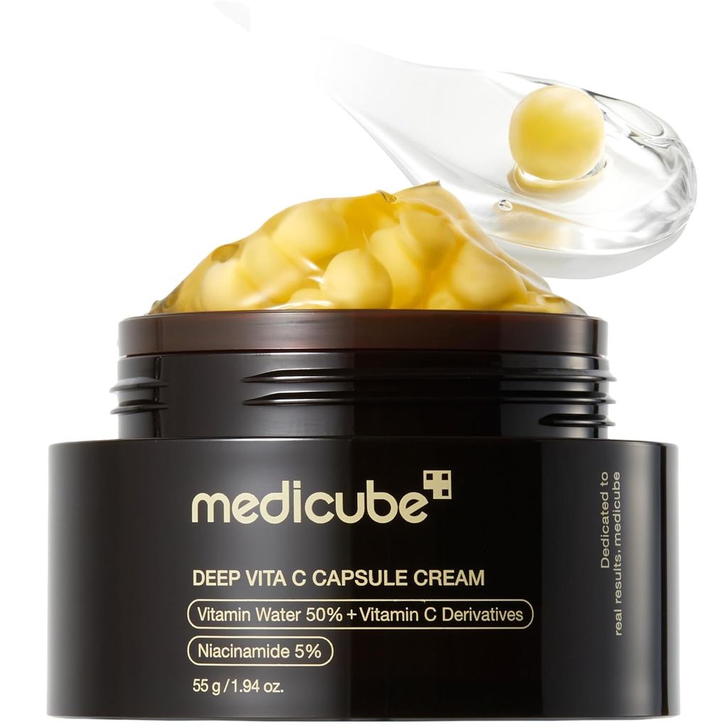 Medicube Capsule Cream พร้อมวิตามินซีล้ําลึก | Liposome Vitamin C Golden Capsule สําหรับ Radiance & 