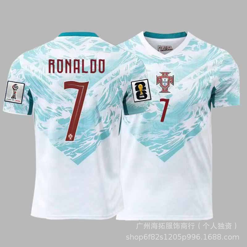 2026 ฟุตบอลโลก โปรตุเกส ทีมเยือน ทีมชาติ เสื้อเจอร์ซีย์ เบอร์ ชุดกีฬาฟุตบอลแขนสั้น 7 C Rophilix