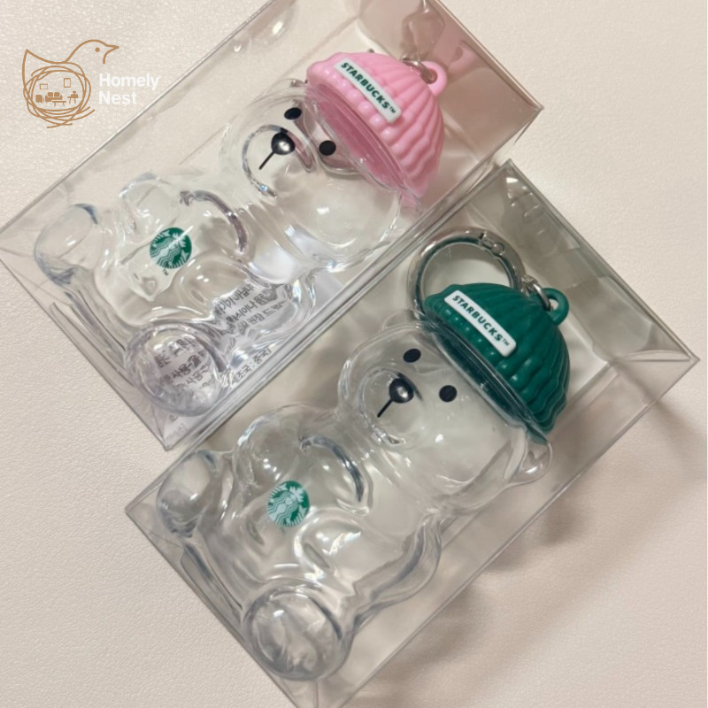 จี้พวงกุญแจ Starbucks Bearista | เสน่ห์กระเป๋าหมีพลาสติกมินิ | ของขวัญอุปกรณ์เสริมพวงกุญแจน่ารักสําหรับแฟนๆ