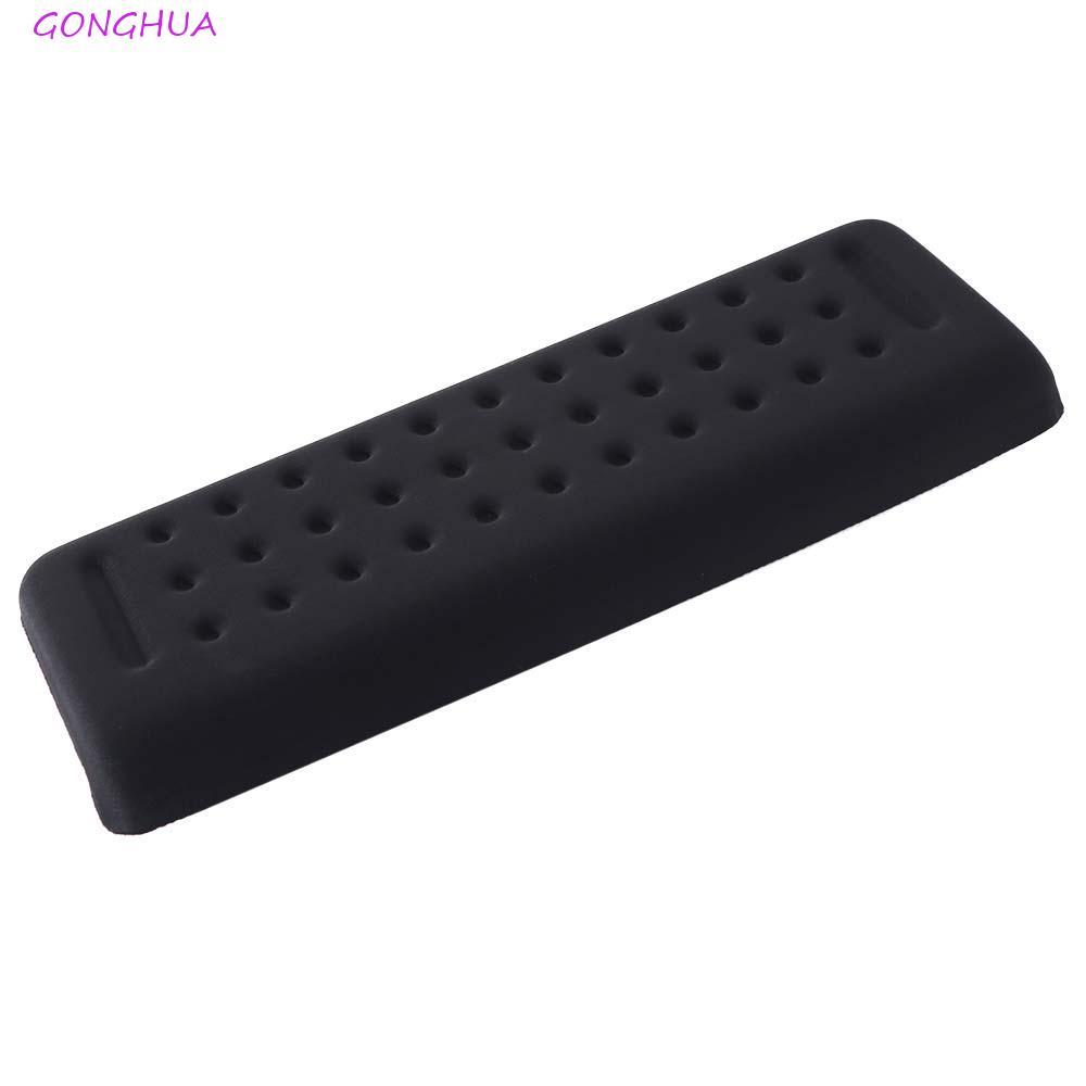 GONGHUA 1 ชิ้น แผ่นรองข้อศอกโต๊ะ, รองรับข้อศอกสีดําตามหลักสรีรศาสตร์ หมอนข้อศอก ทรง L รองรับข้อมือ ยืดหยุ่นช้า ไม่ลื่น เบาะรองแขนผ่อนคลาย