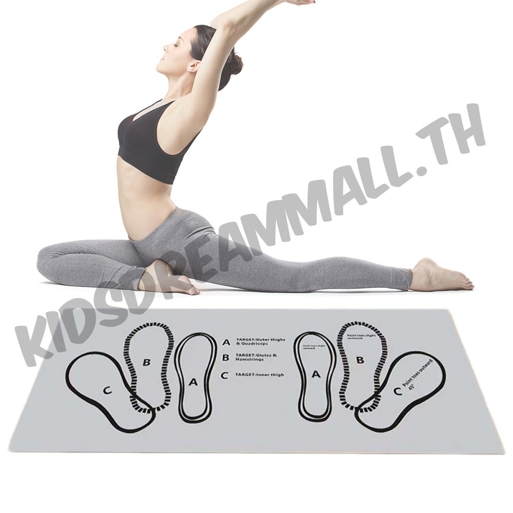 แห้งเร็วพิลาทิส Squat Guide Mat ลื่นน้ําหนักเบาออกกําลังกาย Squats Mats ขนาดใหญ่ Squat Target Pad สํ