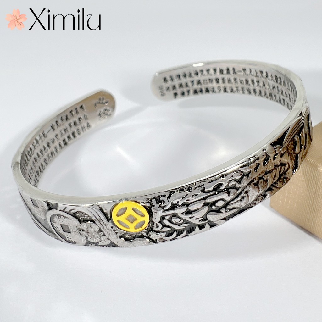 ❤ Retro Thai Silver Black Gold Copper Coin Pixiu Bracelet สร้อยข้อมือแฟชั่น Unisex