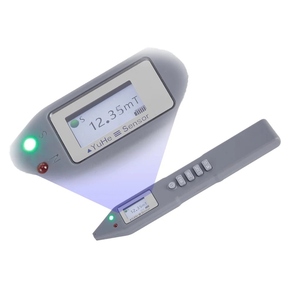 0QTR ผู้ใช้ที่เป็นมิตร ±1% 0.1GS 0.01mT 0 2500mT Hall IC Gauss Meter รังสี Magnetic Field Strength S