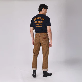 WRANGLER กางเกงยีนส์ผู้ชาย คอลเลคชั่น Beyond Denim เอวกลาง ทรงตรง รุ่น WR F126MMWZN27 สีเบจ