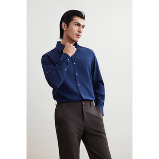 G2000 เสื้อเชิ้ตแขนยาวแบบทางการสำหรับผู้ชาย Smart Fit รุ่น 5612202278 สีมิดไนท์บลู