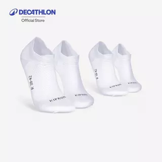 Decathlon Pack Of 2 Pairs Thin Invisible Running Socks ถุงเท้าวิ่งข้อสั้น รุ่น Run 500 1 แพ็ค 2 คู่ - White