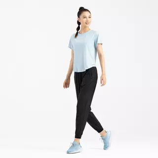 Decathlon Women Run Dry Pantalon กางเกงวิ่งขายาวสำหรับผู้หญิง รุ่น Run Dry - Black