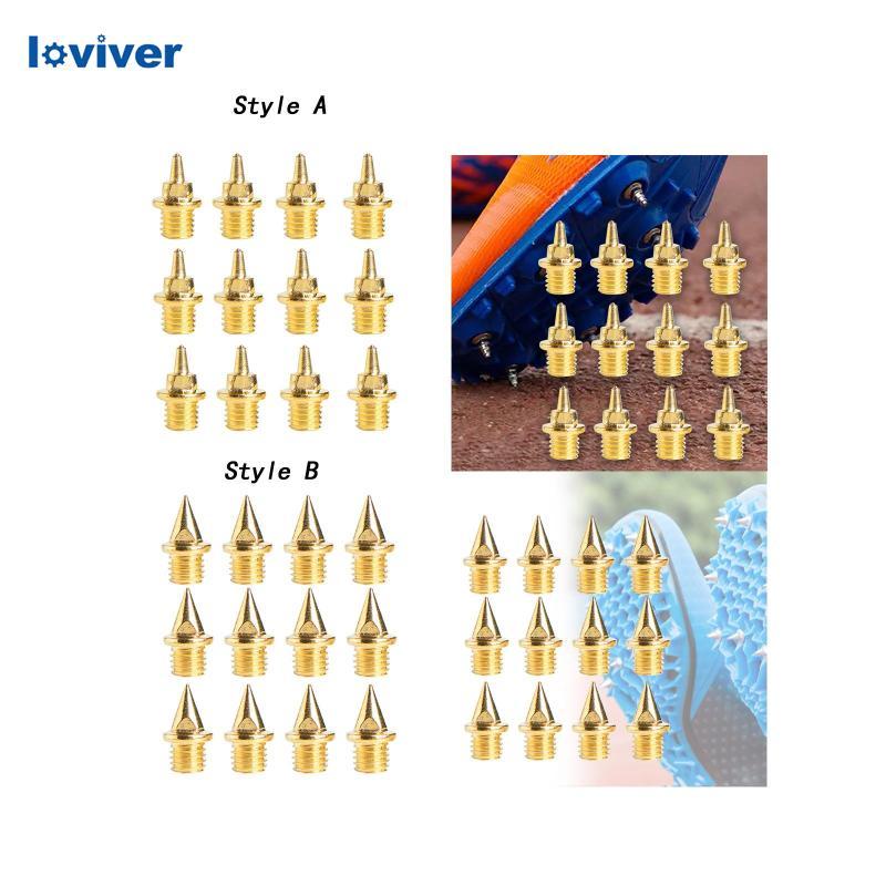 [Loviver] 12 ชิ้น Track และ Field Running Spikes Track Spikes ทนทานสําหรับผู้ชายผู้หญิง 7 มม.เหล็ก S