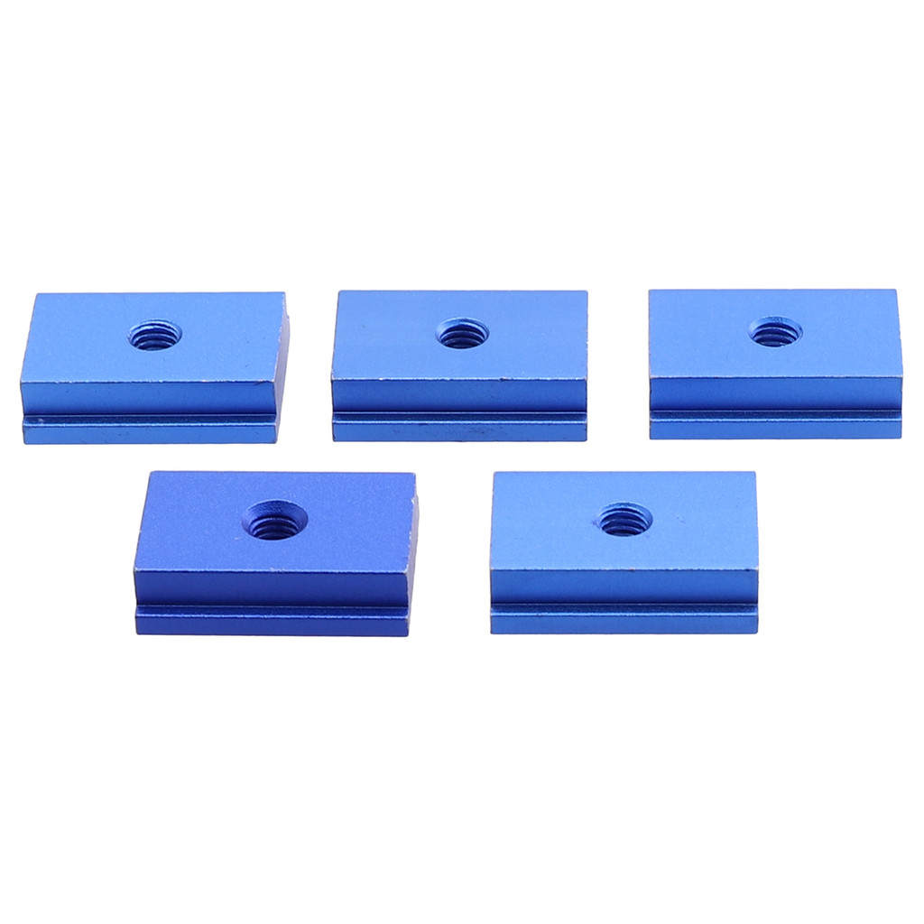 [RDYSHOP] 5 ชิ้น M6/M8 T-track Slider อลูมิเนียม T Slot Nut สําหรับเครื่องมืองานไม้สีฟ้า