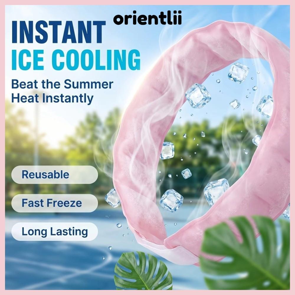 ORIENTLEE คอ Cooling แหวน, PCM Polymer สวมใส่คอ Cooling, TPU Fast Cooling Reusable Cooling คอคอในร่ม