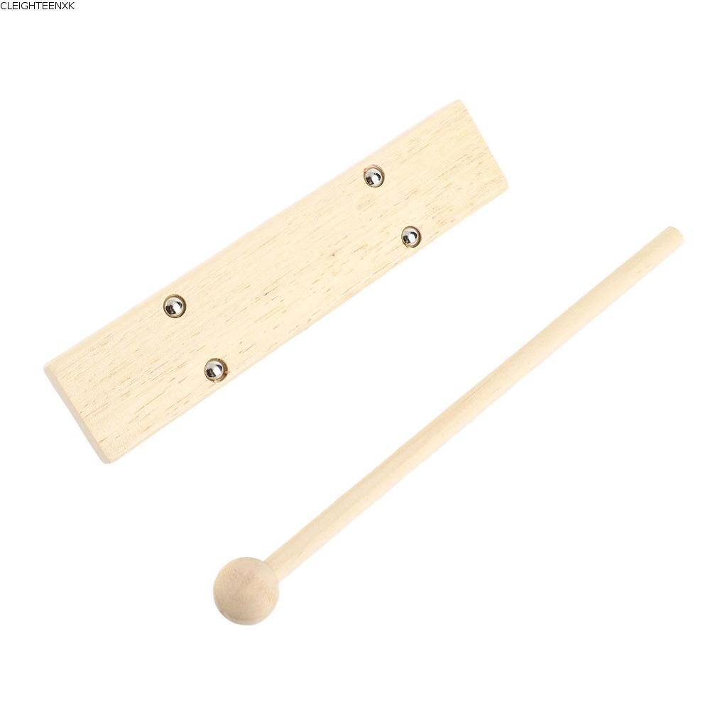 CLEIGHTEEN8H การทําสมาธิ Chimes, ไม้ + โลหะพร้อม Mallet Hand Chimes Bell, สีไม้พรีเมี่ยมห้องเรียน Ch