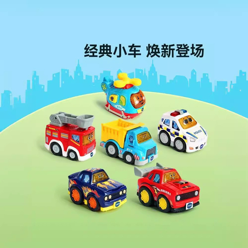 VTech VTech Magic Rail Car รถของเล่น รถตํารวจ รถของเล่น Sound Light Music Car