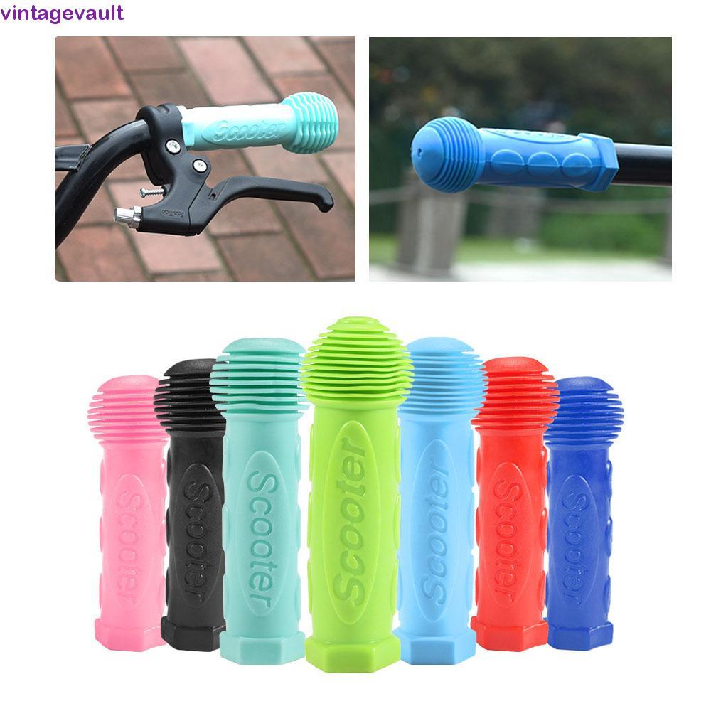 VINTAGEVAULT Scooter Handlebar Anti-skid Scooter Parts เด็กยางสเก็ตบอร์ดยาง Grip