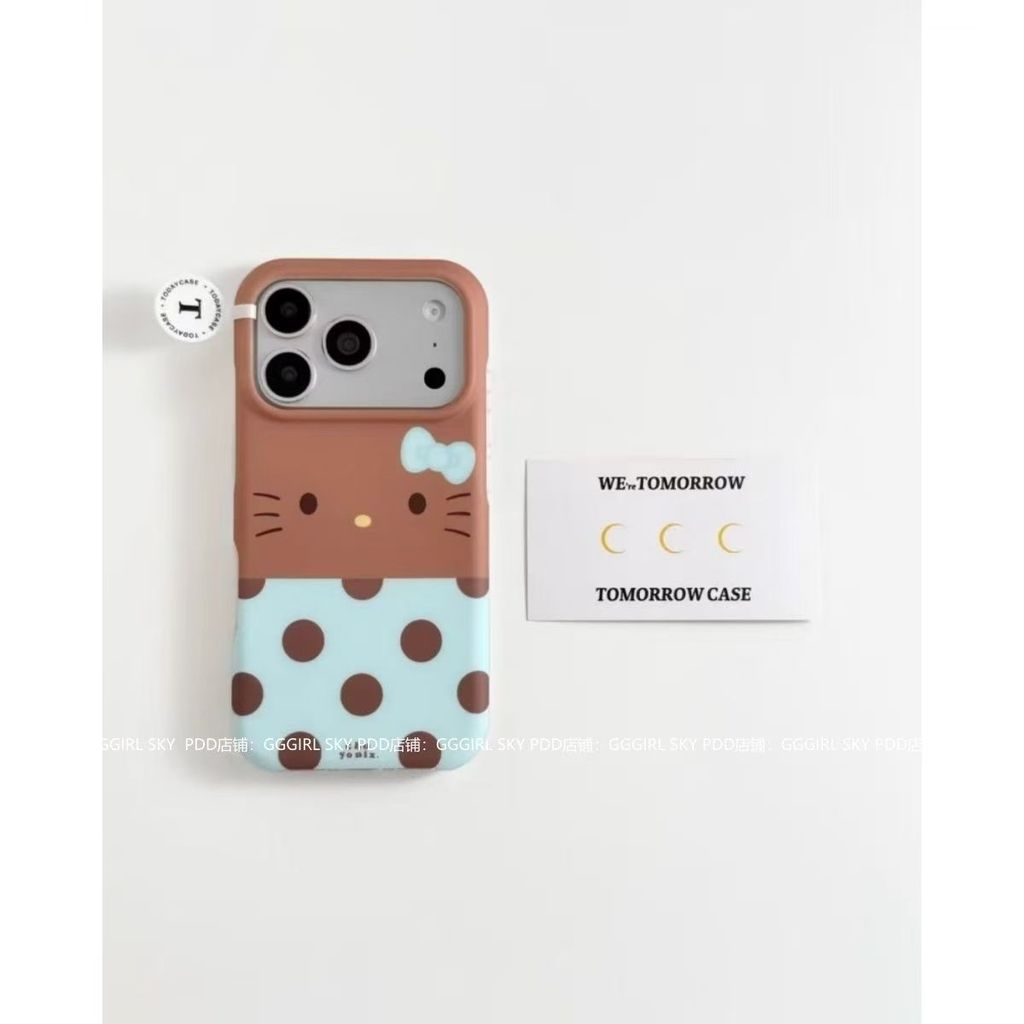 เคสโทรศัพท์โทรศัพท์ เหมาะสําหรับ iPhone 11 12 13 14 15 16 17 Pro max Plus Hello Kitty Expression กันกระแทกกันกระแทกเคสรวมทุกอย่าง DBOV