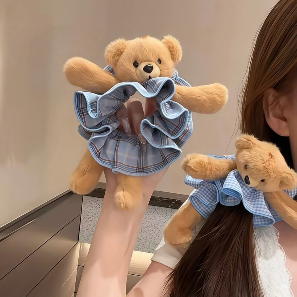 สาวเสน่ห์ตุ๊กตาการ์ตูนหมีน้อยผูกผม