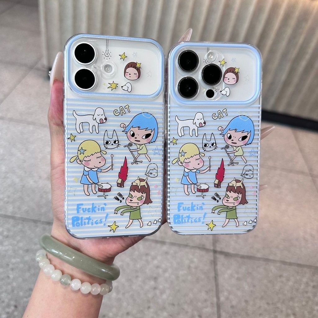 Band Yoshitomo Nara เคสโทรศัพท์เหมาะสําหรับ iPhone11 12 13 14 15 16 17 12Pro Max 13 Pro Max 12 Pro 1