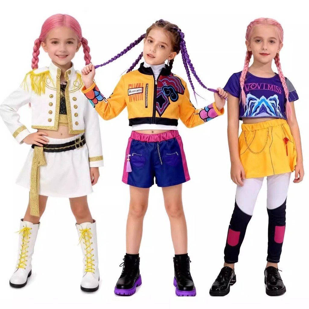 ชุดฮัลโลวีน * KPOP The Witchers เด็กฮาโลวีนเครื่องแต่งกาย rumi rumi Mira cos rumi Star เสื้อผ้าเด็กช