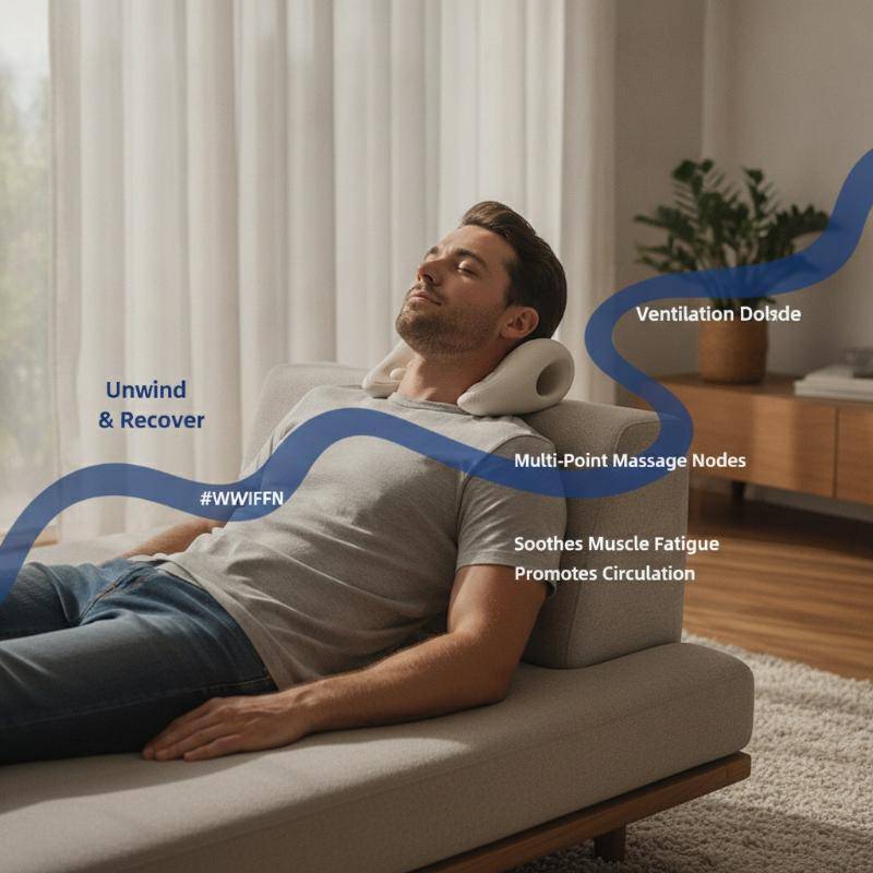 ZBB> สบาย Ergonomic Ne หมอนนวดไหล่ยืดกระดูกสันหลังส่วนคอสําหรับบรรเทาอาการปวดใช้ในบ้านใหม่