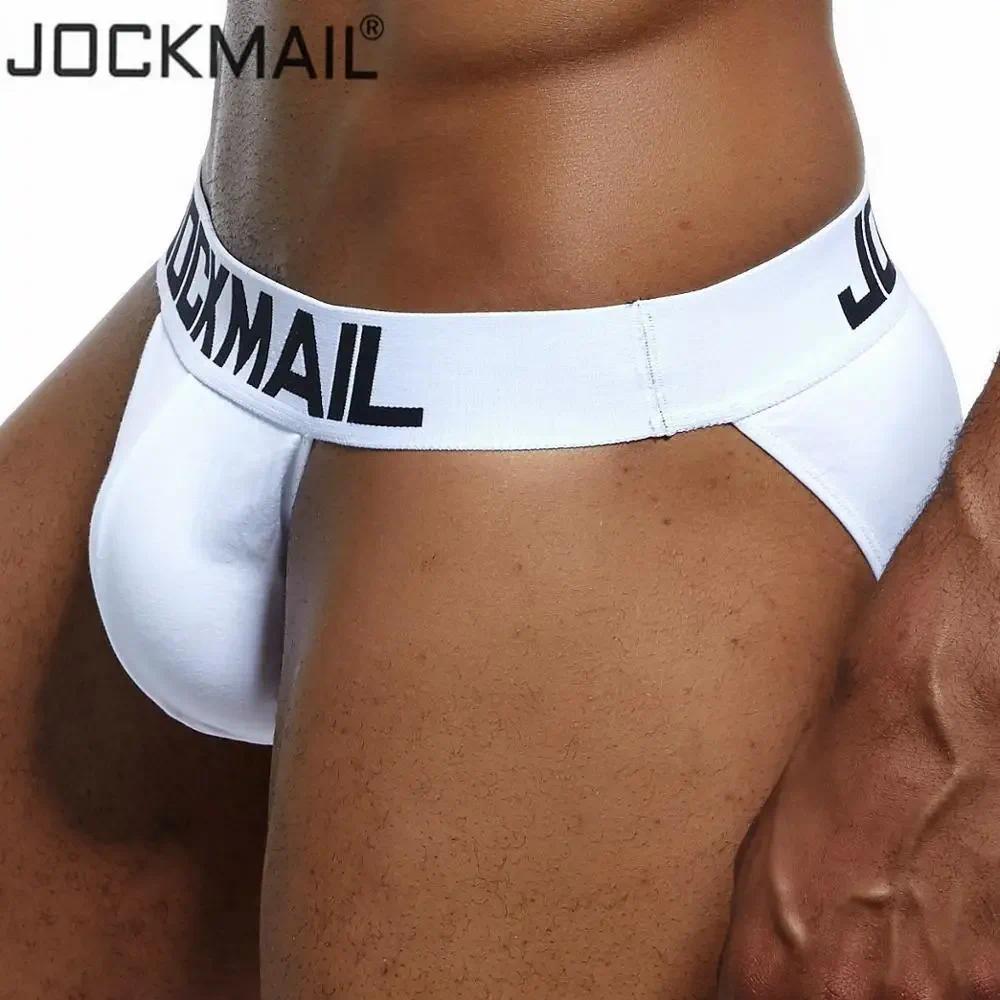 Jockmail ผู้ชายชุดชั้นในกางเกงลื่น Calsoncillos String Homme Cotton Boxer Brief