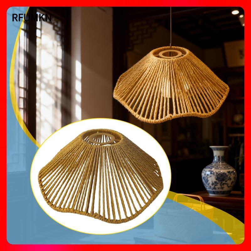 [rfumkn] โคมไฟทอแฮนด์เมด Shade Bohemian เพดานจี้ฝาครอบไฟสําหรับ Cafe Bar Tearoom Corridor