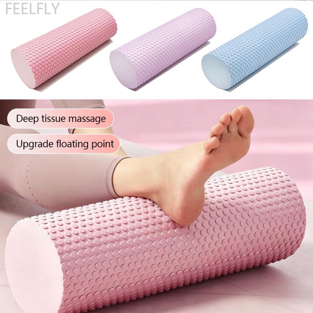 FEELFLY 30 ซม.x10 ซม.EVA โยคะคอลัมน์โฟม Roller ความหนาแน่นสูงสําหรับพิลาทิสโยคะกล้ามเนื้อนวดฟิตเนสขน