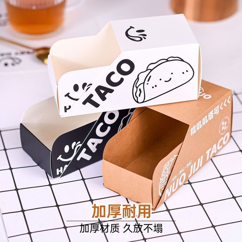 กล่องบรรจุ Taco Taco Taco เกรดอาหาร/818