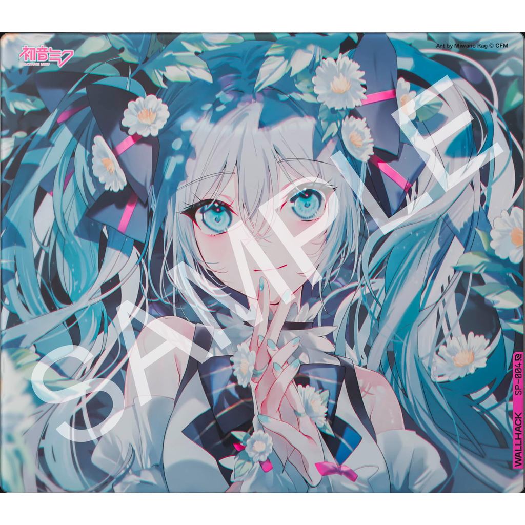 Wallhack/SkyPAD Glass Pad SP-004 Hatsune Miku Gaming Mouse Pad | Professional Mouse Mat | Special Su