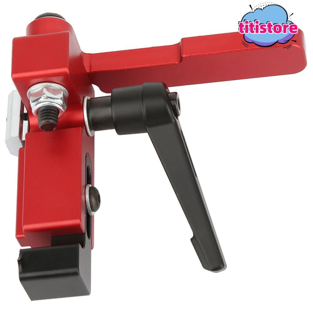 TITISTORE Miter Track Stop, Type-75 โลหะผสมเหล็กเครื่องมืองานไม้,ที่ถูกต้องจํากัดรั้ว T-Tracks T Slo