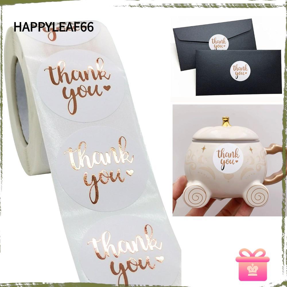 HAPPYLEAF66 Thank You Package Sealing Stationery Sealing Stickers