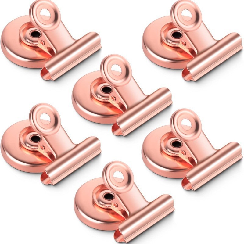 Rose Gold คลิปแม่เหล็ก Rose Gold คลิปตู้เย็น Rose Gold คลิปภาพ Rose Gold รอบแม่เหล็กคลิป KOXY