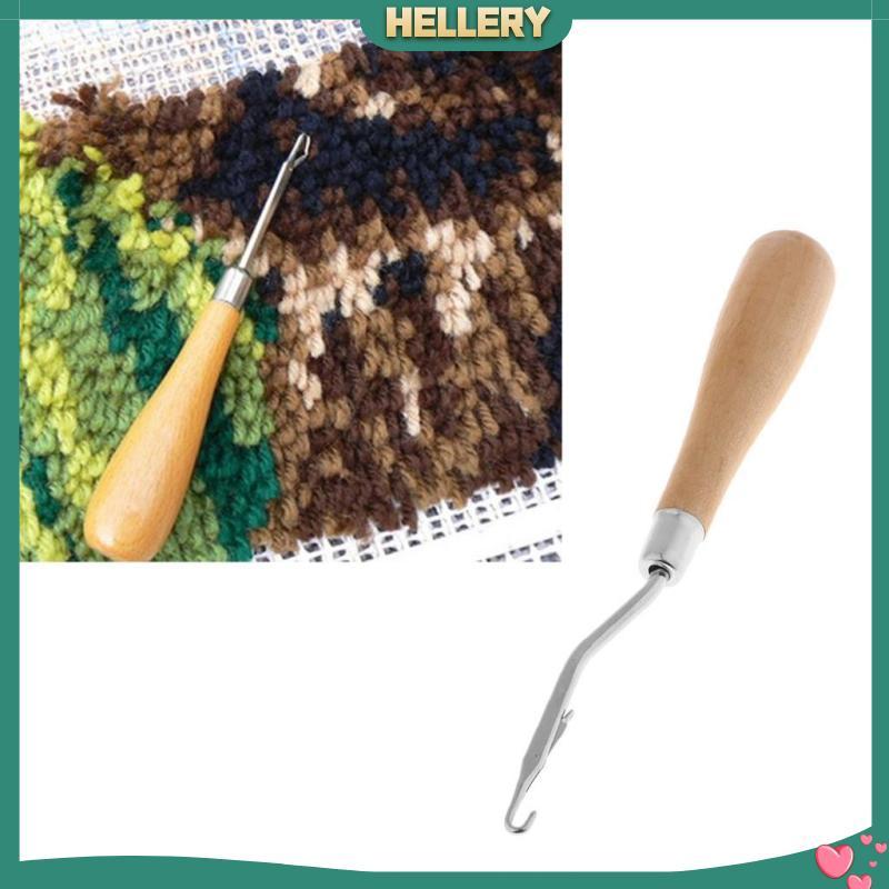 [HelleryTH] Tying Hook - Tying - พร้อมด้ามไม้สําหรับพรมและหมอนผูกปม