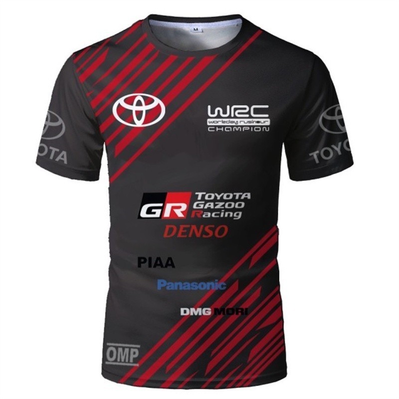 WRC Toyota เสื้อยืด Racing Car Rally 3D พิมพ์ Streetwear ผู้ชายผู้หญิงกีฬาแฟชั่นขนาดใหญ่ O-คอ T เสื้