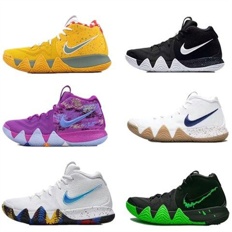 Irving รองเท้าบาสเก็ตบอลรุ่นที่ 4 Kyrie4 ลุงดู เป็ดแมนดารินทนต่อการสึกหรอเบาะลมกันลื่นผู้ชายผู้หญิงจ
