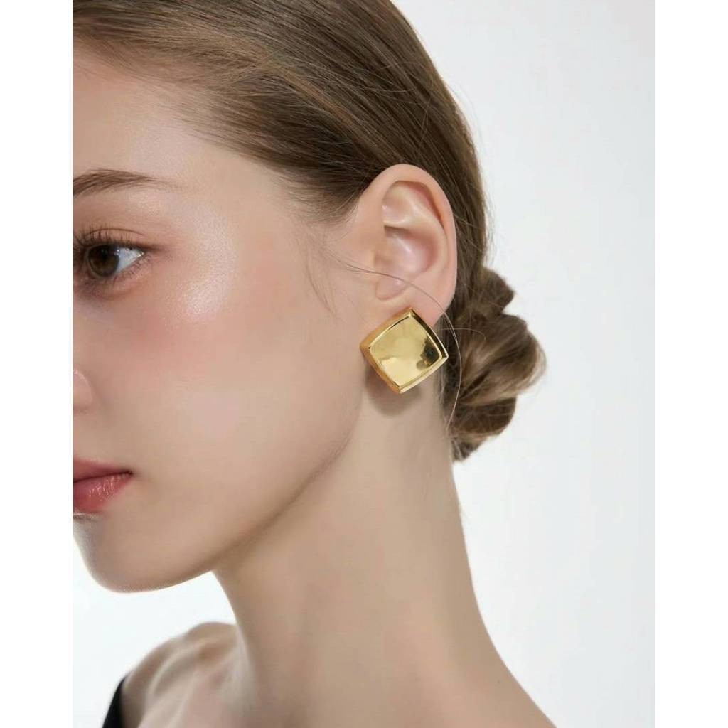 LULU Tripez 925needle (ML-097) ต่างหู ก้านเงิน(S925)