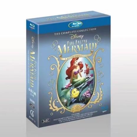 Blu-ray Animation Movie The Little Mermaid 3 Movie Collection Box Set BD25 3 แผ่น A0101