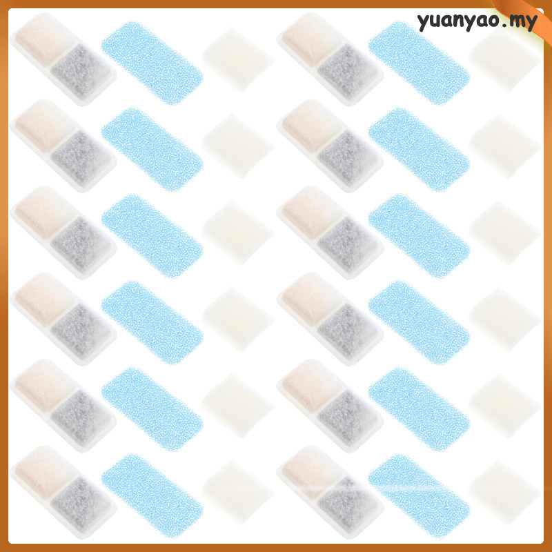 48pcs สัตว์เลี้ยงน้ําพุกรององค์ประกอบสําหรับ Oneisall - แมวสุนัข Fountain กรองสําหรับสัตว์เลี้ยงอัตโ
