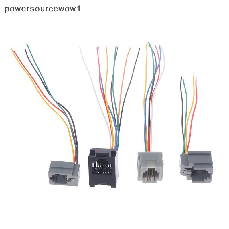WOW 5PCS 616E 623k 616M 641D RJ11\RJ12\RJ45 หญิง Soet สําหรับอินเทอร์เน็ตโทรศัพท์สาย 15 ซม.TH