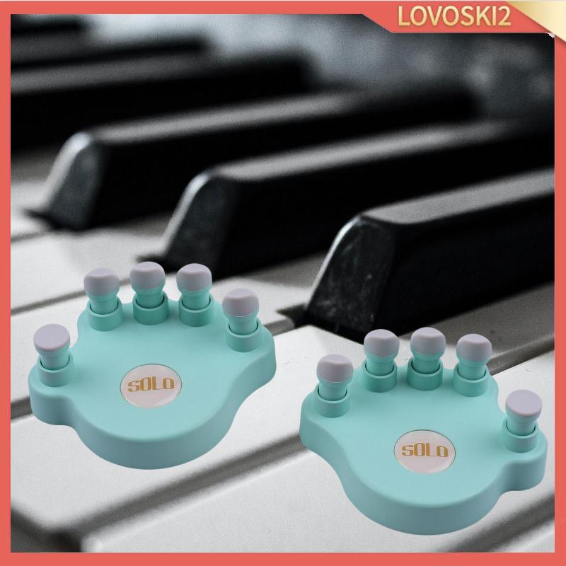 [Lovoski2] 2 ชิ้นเปียโน Finger Trainers Hand Exerciser Finger Correctors Finger Strengthener นุ่มแผ่
